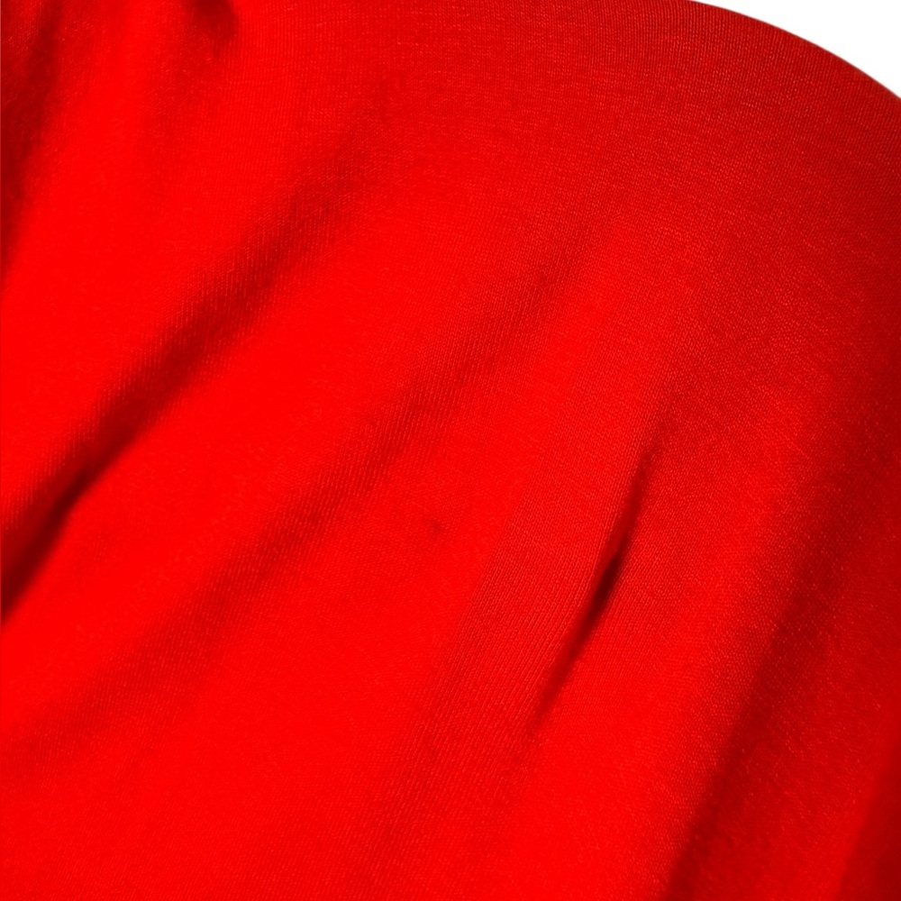 Elegant Red Drape Top - Picture 5 of 5